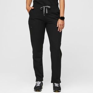 Figs Yola Skinny Scrub Pants in Black